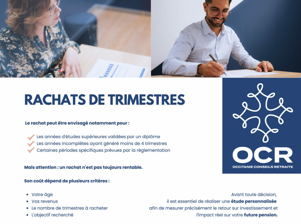 Rachat de trimestres : une solution pour améliorer votre future retraite.