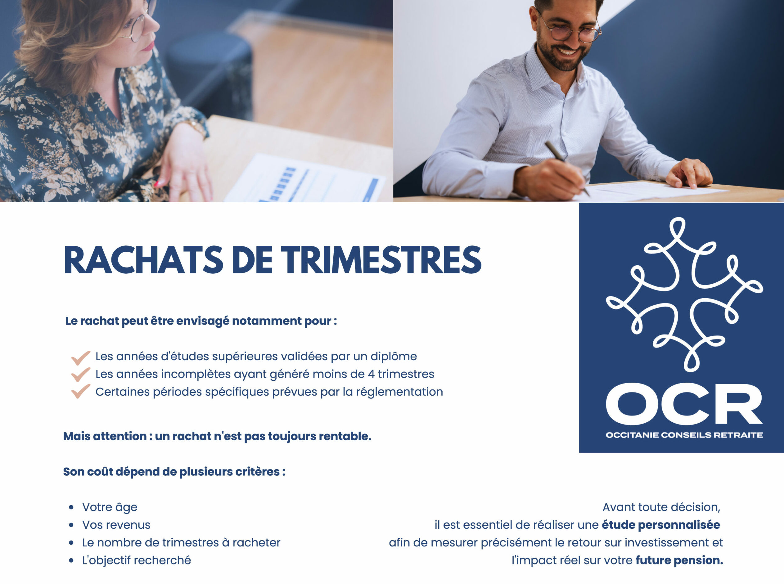 Rachat de trimestres : une solution pour améliorer votre future retraite.